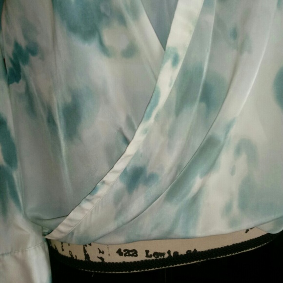 SVVW Tie-Dye Wrap Style Pullover Blouse - Picture 4 of 8